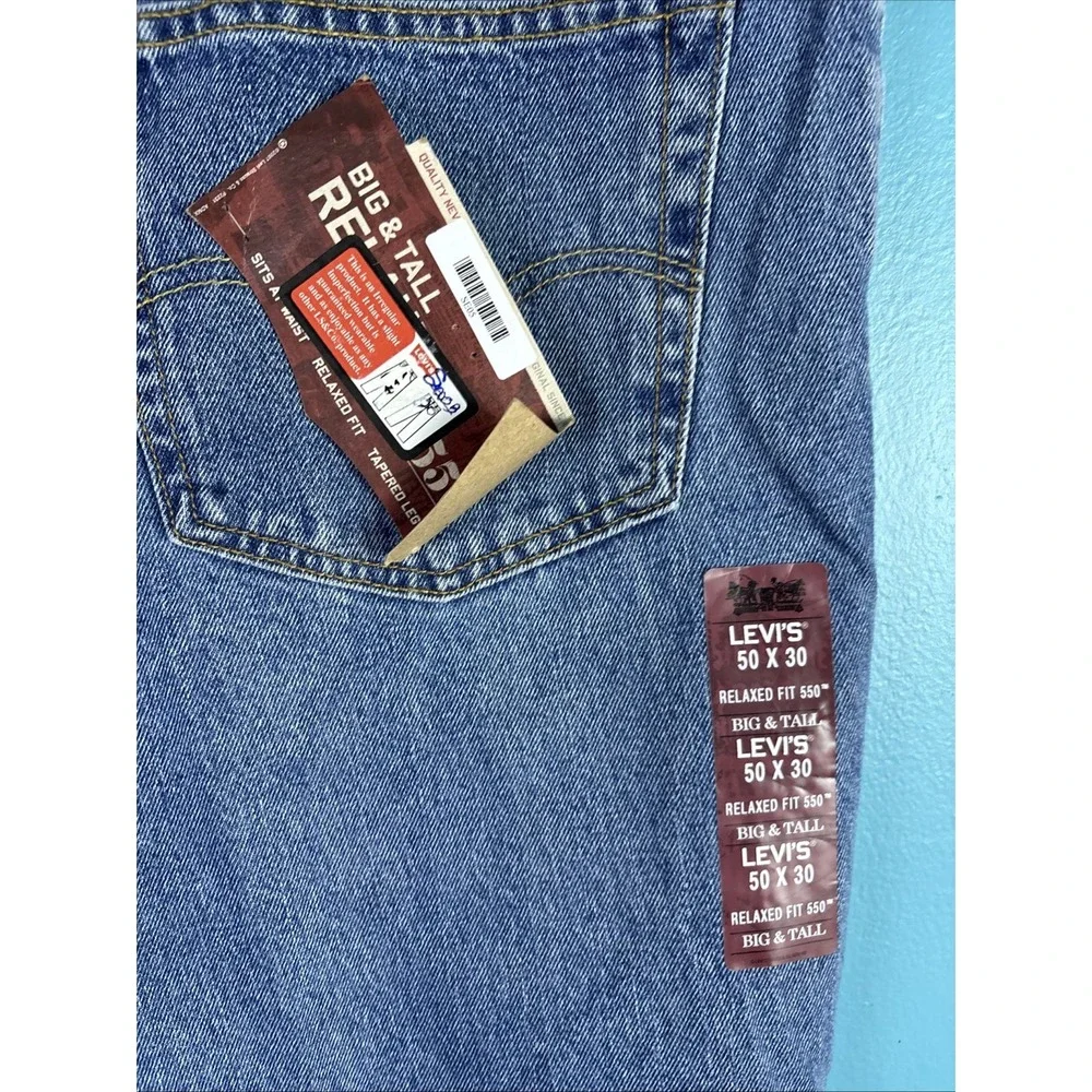 Levi's 550 50x30 Y2K Deadstock Blue Jeans Big And Tall
